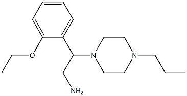 2-(2-ethoxyphenyl)-2-(4-propylpiperazin-1-yl)ethanamine 结构式