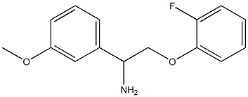 2-(2-fluorophenoxy)-1-(3-methoxyphenyl)ethanamine 结构式