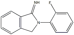 2-(2-fluorophenyl)-2,3-dihydro-1H-isoindol-1-imine 结构式