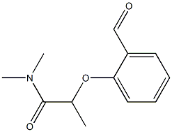 2-(2-formylphenoxy)-N,N-dimethylpropanamide 结构式