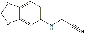 2-(2H-1,3-benzodioxol-5-ylamino)acetonitrile 结构式