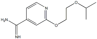 2-(2-isopropoxyethoxy)pyridine-4-carboximidamide 结构式