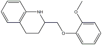 2-(2-methoxyphenoxymethyl)-1,2,3,4-tetrahydroquinoline 结构式
