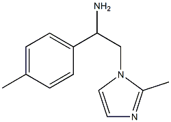 2-(2-methyl-1H-imidazol-1-yl)-1-(4-methylphenyl)ethanamine 结构式