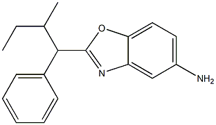 2-(2-methyl-1-phenylbutyl)-1,3-benzoxazol-5-amine 结构式