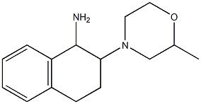 2-(2-methylmorpholin-4-yl)-1,2,3,4-tetrahydronaphthalen-1-amine 结构式