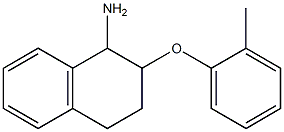 2-(2-methylphenoxy)-1,2,3,4-tetrahydronaphthalen-1-amine 结构式