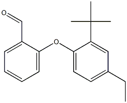 2-(2-tert-butyl-4-ethylphenoxy)benzaldehyde 结构式