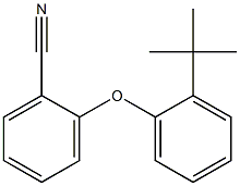 2-(2-tert-butylphenoxy)benzonitrile 结构式