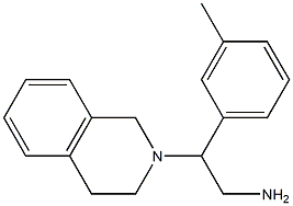 2-(3,4-dihydroisoquinolin-2(1H)-yl)-2-(3-methylphenyl)ethanamine 结构式