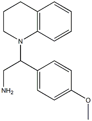 2-(3,4-dihydroquinolin-1(2H)-yl)-2-(4-methoxyphenyl)ethanamine 结构式