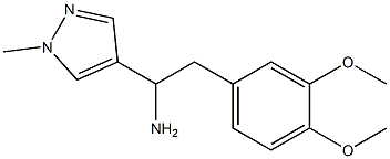 2-(3,4-dimethoxyphenyl)-1-(1-methyl-1H-pyrazol-4-yl)ethan-1-amine 结构式