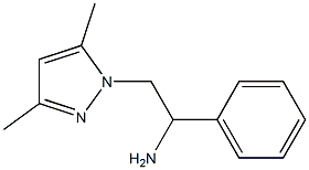 2-(3,5-dimethyl-1H-pyrazol-1-yl)-1-phenylethanamine 结构式