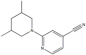 2-(3,5-dimethylpiperidin-1-yl)isonicotinonitrile 结构式