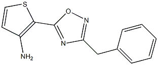 2-(3-benzyl-1,2,4-oxadiazol-5-yl)thiophen-3-amine 结构式