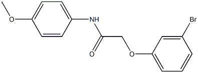 2-(3-bromophenoxy)-N-(4-methoxyphenyl)acetamide 结构式