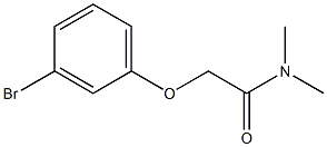 2-(3-bromophenoxy)-N,N-dimethylacetamide 结构式