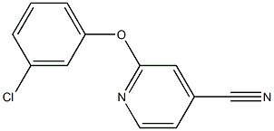 2-(3-chlorophenoxy)isonicotinonitrile 结构式