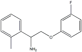 2-(3-fluorophenoxy)-1-(2-methylphenyl)ethanamine 结构式