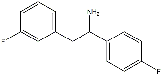 2-(3-fluorophenyl)-1-(4-fluorophenyl)ethanamine 结构式