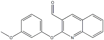 2-(3-methoxyphenoxy)quinoline-3-carbaldehyde 结构式