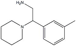 2-(3-methylphenyl)-2-piperidin-1-ylethanamine 结构式
