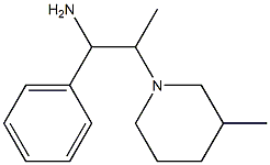 2-(3-methylpiperidin-1-yl)-1-phenylpropan-1-amine 结构式