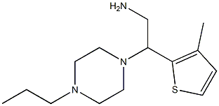 2-(3-methylthien-2-yl)-2-(4-propylpiperazin-1-yl)ethanamine 结构式
