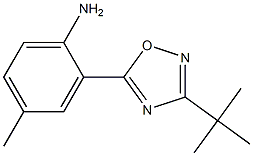 2-(3-tert-butyl-1,2,4-oxadiazol-5-yl)-4-methylaniline 结构式