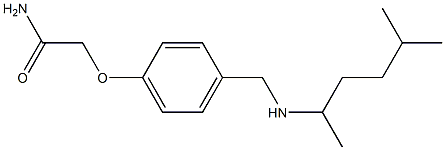 2-(4-{[(5-methylhexan-2-yl)amino]methyl}phenoxy)acetamide 结构式