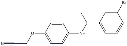 2-(4-{[1-(3-bromophenyl)ethyl]amino}phenoxy)acetonitrile 结构式