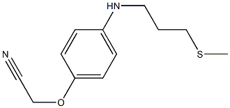 2-(4-{[3-(methylsulfanyl)propyl]amino}phenoxy)acetonitrile 结构式