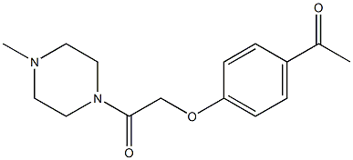 2-(4-acetylphenoxy)-1-(4-methylpiperazin-1-yl)ethan-1-one 结构式