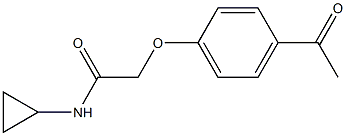 2-(4-acetylphenoxy)-N-cyclopropylacetamide 结构式