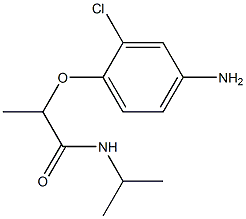 2-(4-amino-2-chlorophenoxy)-N-(propan-2-yl)propanamide 结构式