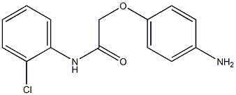 2-(4-aminophenoxy)-N-(2-chlorophenyl)acetamide 结构式