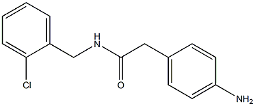 2-(4-aminophenyl)-N-[(2-chlorophenyl)methyl]acetamide 结构式