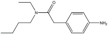2-(4-aminophenyl)-N-butyl-N-ethylacetamide 结构式