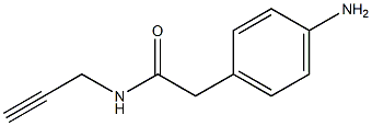 2-(4-aminophenyl)-N-prop-2-ynylacetamide 结构式