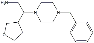 2-(4-benzylpiperazin-1-yl)-2-(oxolan-3-yl)ethan-1-amine 结构式