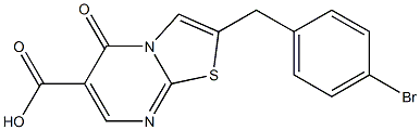 2-(4-bromobenzyl)-5-oxo-5H-[1,3]thiazolo[3,2-a]pyrimidine-6-carboxylic acid 结构式