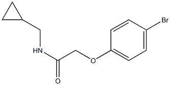 2-(4-bromophenoxy)-N-(cyclopropylmethyl)acetamide 结构式