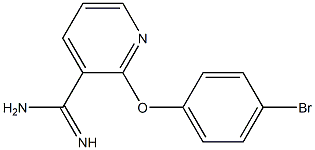 2-(4-bromophenoxy)pyridine-3-carboximidamide 结构式