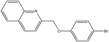 2-(4-bromophenoxymethyl)quinoline 结构式