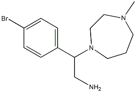 2-(4-bromophenyl)-2-(4-methyl-1,4-diazepan-1-yl)ethan-1-amine 结构式