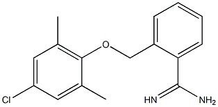 2-(4-chloro-2,6-dimethylphenoxymethyl)benzene-1-carboximidamide 结构式