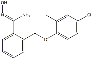 2-(4-chloro-2-methylphenoxymethyl)-N'-hydroxybenzene-1-carboximidamide 结构式