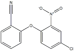 2-(4-chloro-2-nitrophenoxy)benzonitrile 结构式