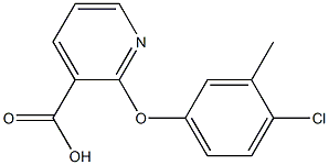 2-(4-chloro-3-methylphenoxy)pyridine-3-carboxylic acid 结构式