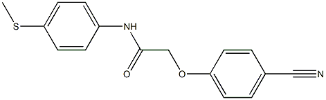 2-(4-cyanophenoxy)-N-[4-(methylthio)phenyl]acetamide 结构式